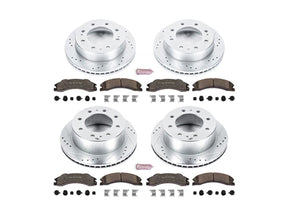 Powerstop Z36 Extreme Front and Rear Brake Kit, 2011 GM 6.6L Duramax Powerstop Brakes