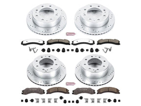 Powerstop Z36 Extreme Front and Rear Brake Kit, 2012-2019 GM 6.6L Duramax Powerstop Brakes
