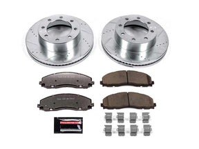 Powerstop Z36 Extreme Front Brake Kit, 2013-2020 Ford Powerstroke Powerstop Brakes