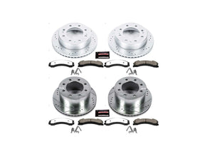 (NLA use K6992-36) Powerstop Z36 Extreme Front and Rear Brake Kit, 2016-2019 GM 6.6L Duramax Powerstop Brakes