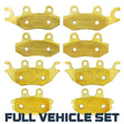 Kawasaki Mule Pro DX/DTX/FX/FXT/FXR 2015-2026 Brass Brake Pad Set Traild