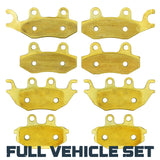 Kawasaki Mule Pro DX/DTX/FX/FXT/FXR 2015-2026 Brass Brake Pad Set Traild