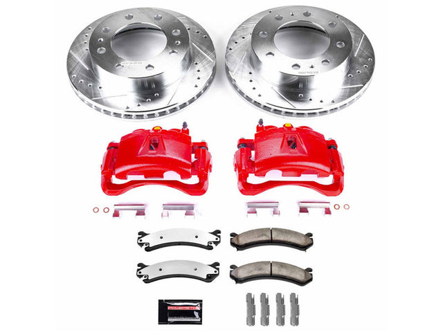 Powerstop Z36 Extreme Front Brake Kit with Calipers, 2001-2010 GM 6.6L Duramax, 3500 DRW Powerstop Brakes