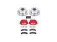 Powerstop Z36 Extreme Rear Brake Kit with Calipers, 2011-2019 GM 6.6L Duramax Powerstop Brakes