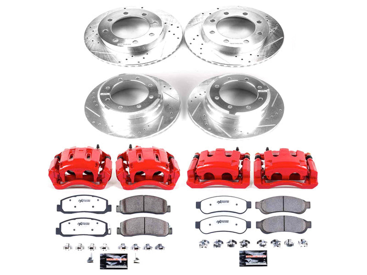 Powerstop Z36 Extreme Front and Rear Brake Kit with Calipers, 2011 Ford Powerstroke Powerstop Brakes