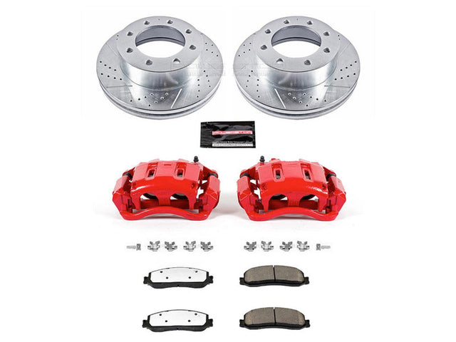 Powerstop Z36 Extreme Front Brake Kit with Calipers, 2012 Ford Powerstroke Powerstop Brakes