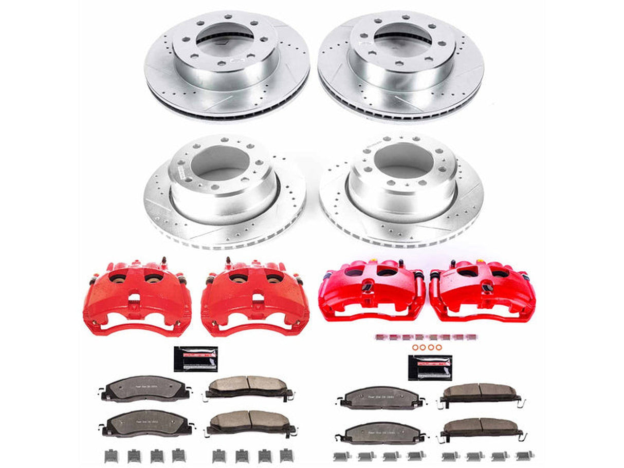 Powerstop Z36 Extreme Front and Rear Brake Kit with Calipers, 2013-2018 Dodge Ram Cummins DRW Powerstop Brakes