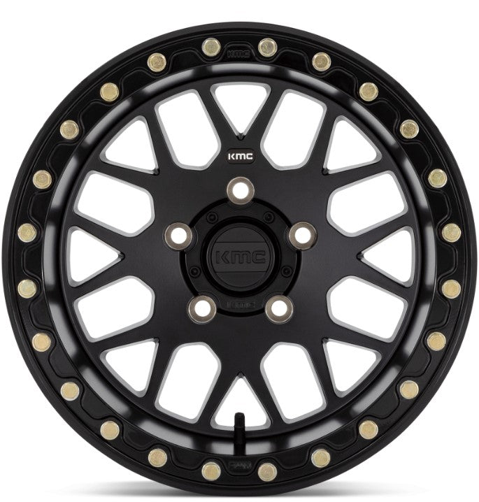 KMC Wheels MATTE BLACK W/ GLOSS BLACK LIP	 KM552 IMS KMC