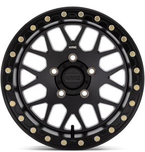 KMC Wheels MATTE BLACK W/ GLOSS BLACK LIP	 KM552 IMS KMC