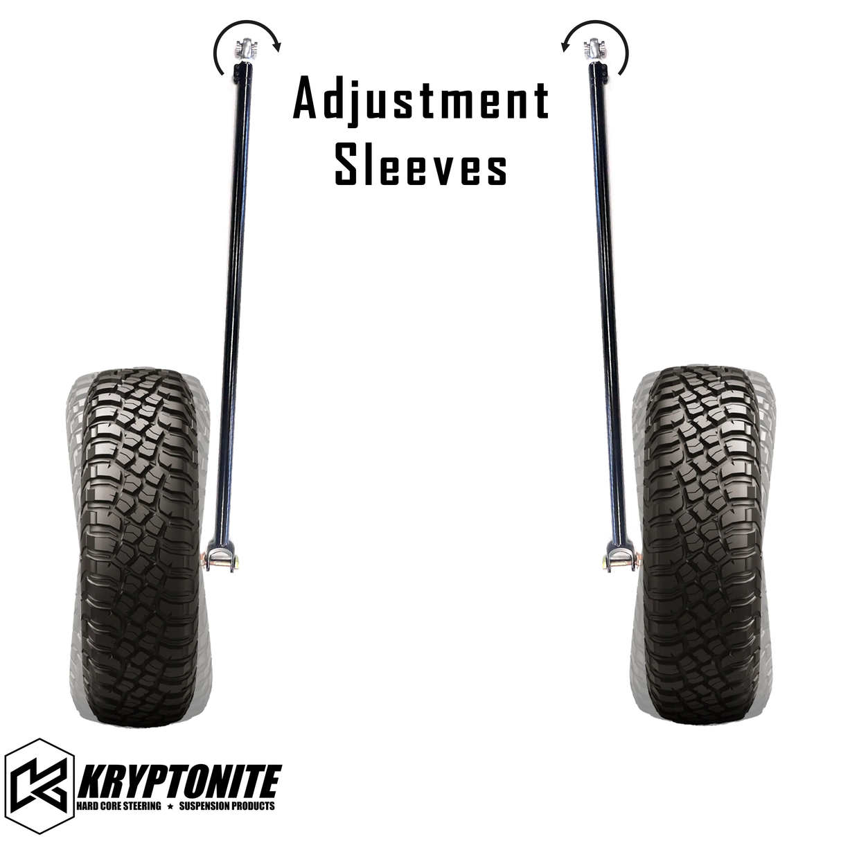 KRYPTONITE ADJUSTABLE TOE LINKS FOR POLARIS TURBO R/PRO S