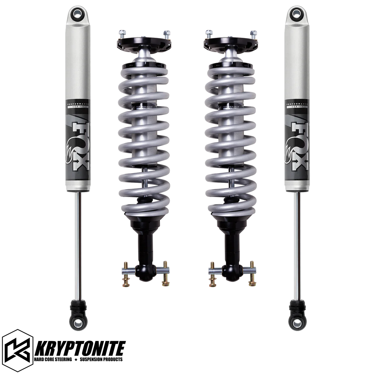 KRYPTONITE STAGE 3 LEVELING KIT WITH FOX 2.5 SHOCKS FOR 1/2 TON 6 LUG TRUCKS 2019+