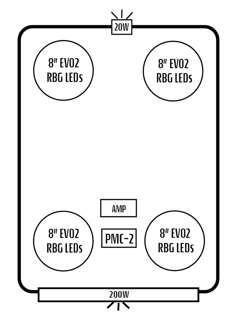 2020+ Kawasaki Teryx KRX 1000 Stereo Tops (2-Seat)