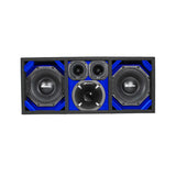 KTPON-208BLACK / DUAL 8" BLUE/BLACK COMANDO