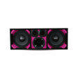 KTPON-210PINK / DUAL 10" PINK/BLACK LOADED PORTED BOX (With Tweeters + Driver) Comando Audio Inc.