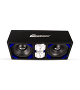 KTPONV2-208BLUE / DUAL 8" BLUE LOADED PORTED BOX + 2 TWEETER Comando Audio Inc.