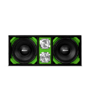 KTPONV2-210LIME / DUAL 10" LIME LOADED PORTED BOX + 2 TWEETER Comando Audio Inc.