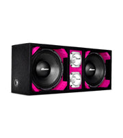 KTPONV2-210PINK / DUAL 10" PINK LOADED PORTED BOX + 2 TWEETER Comando Audio Inc.