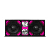 KTPONV2-210PINK / DUAL 10" PINK LOADED PORTED BOX + 2 TWEETER Comando Audio Inc.
