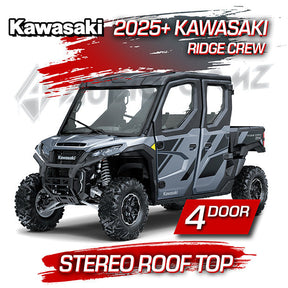 2025+ Kawasaki Ridge Crew Stereo Tops (4-Door) Kawasaki