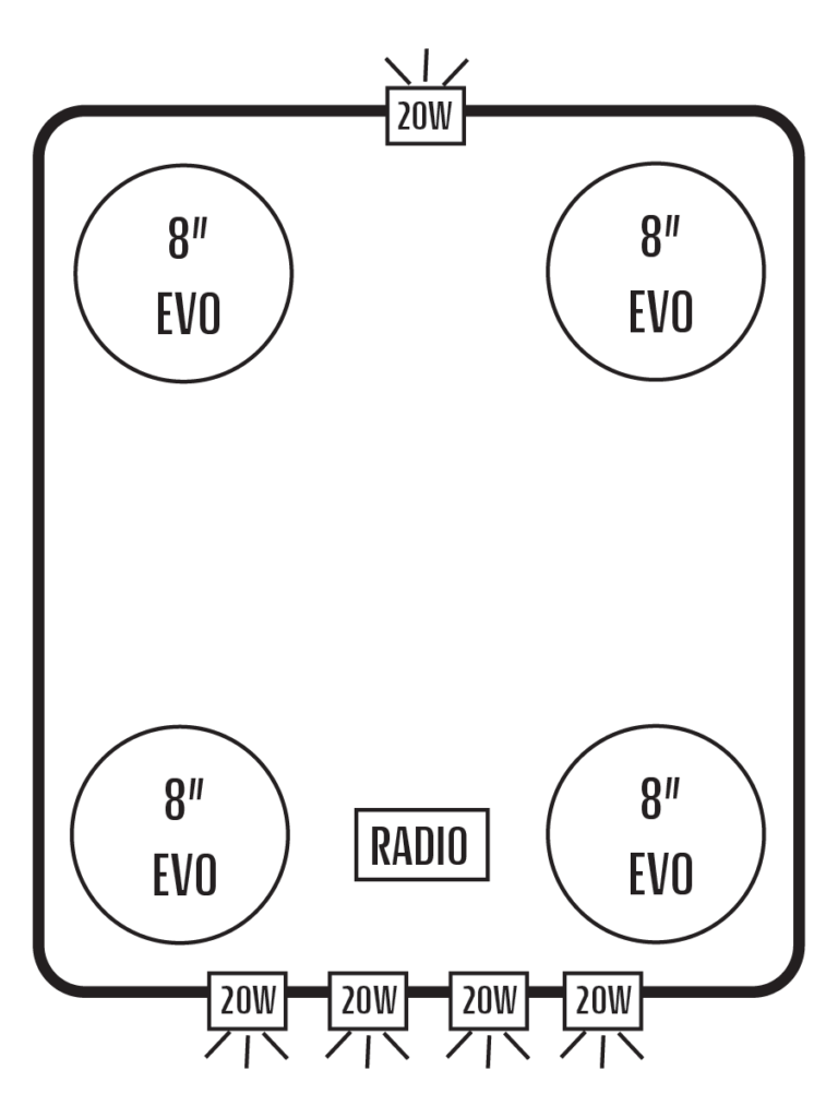 2012+ Kawasaki Teryx 2 Stereo Tops (2-Seat)