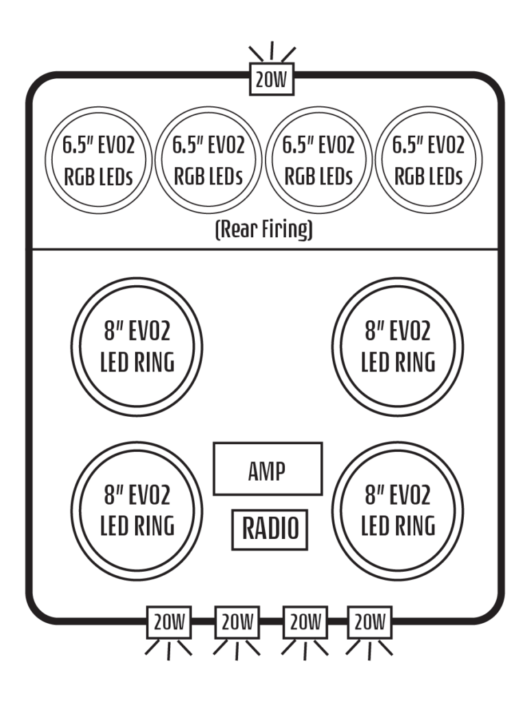2012+ Kawasaki Teryx 2 Stereo Tops (2-Seat)