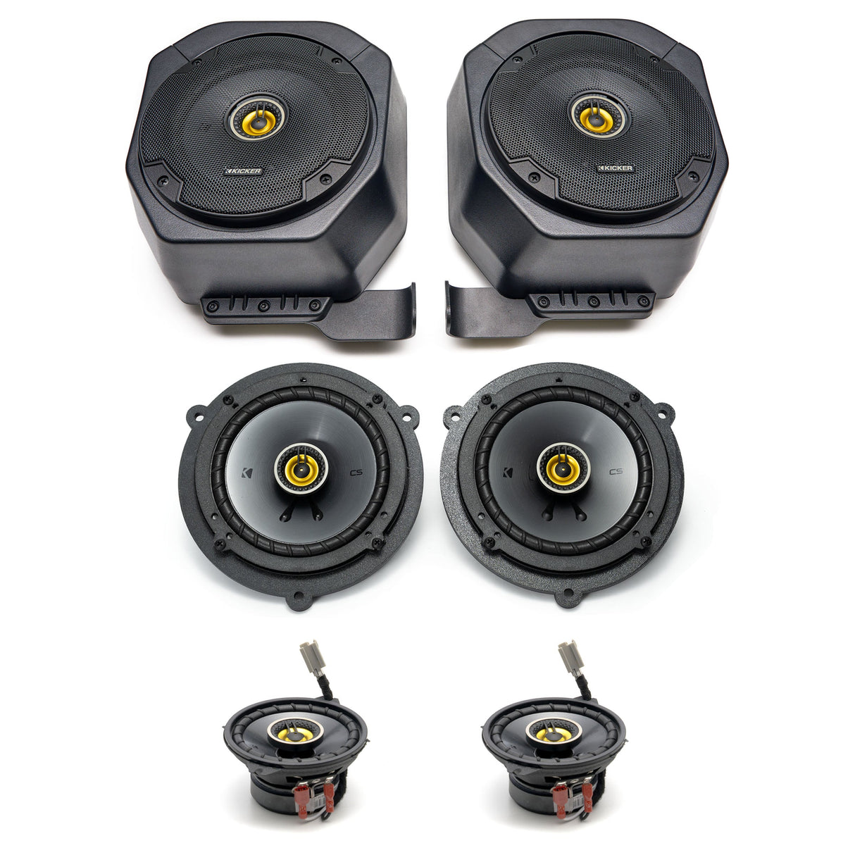 Kicker CS Complete Plug & Play Speaker Bundle Upgrade | '21- Current Ford Bronco