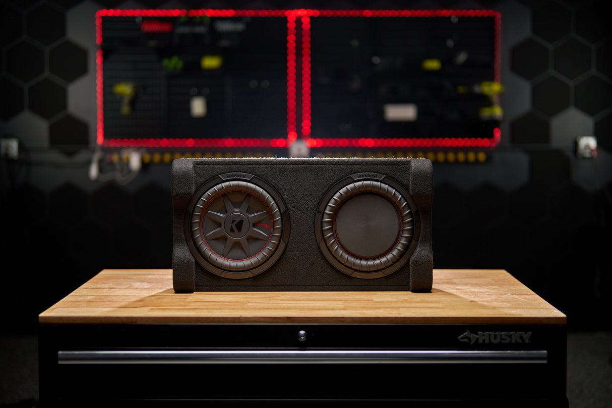 Kicker Powered Down-Firing 10" Enclosure Upgrade | '07-'18 JK Wrangler/ '18-'26 JL Wrangler