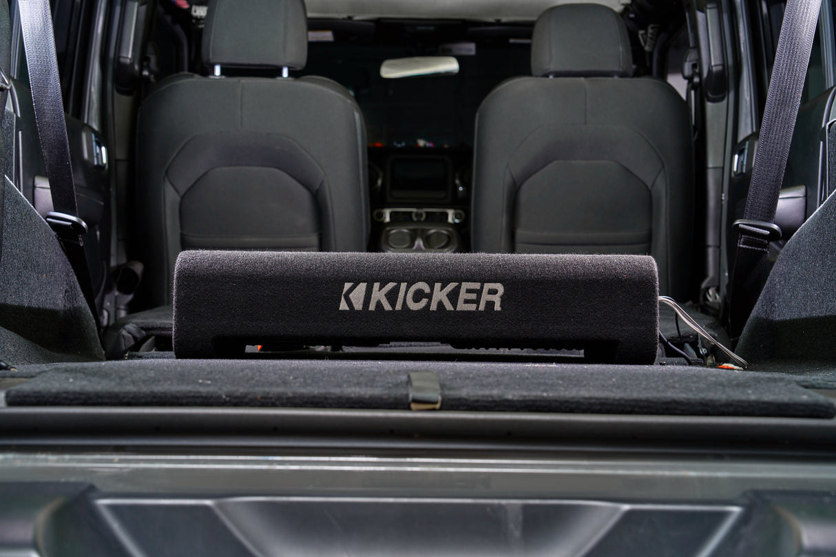 Kicker Powered Down-Firing 12" Enclosure Upgrade | '07-'18 JK Wrangler/ '18- Current JL Wrangler