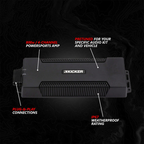 2017-2026 Can-Am® X3, Phase-3 V-Spec 3-Speaker 1650watt System w/JVC