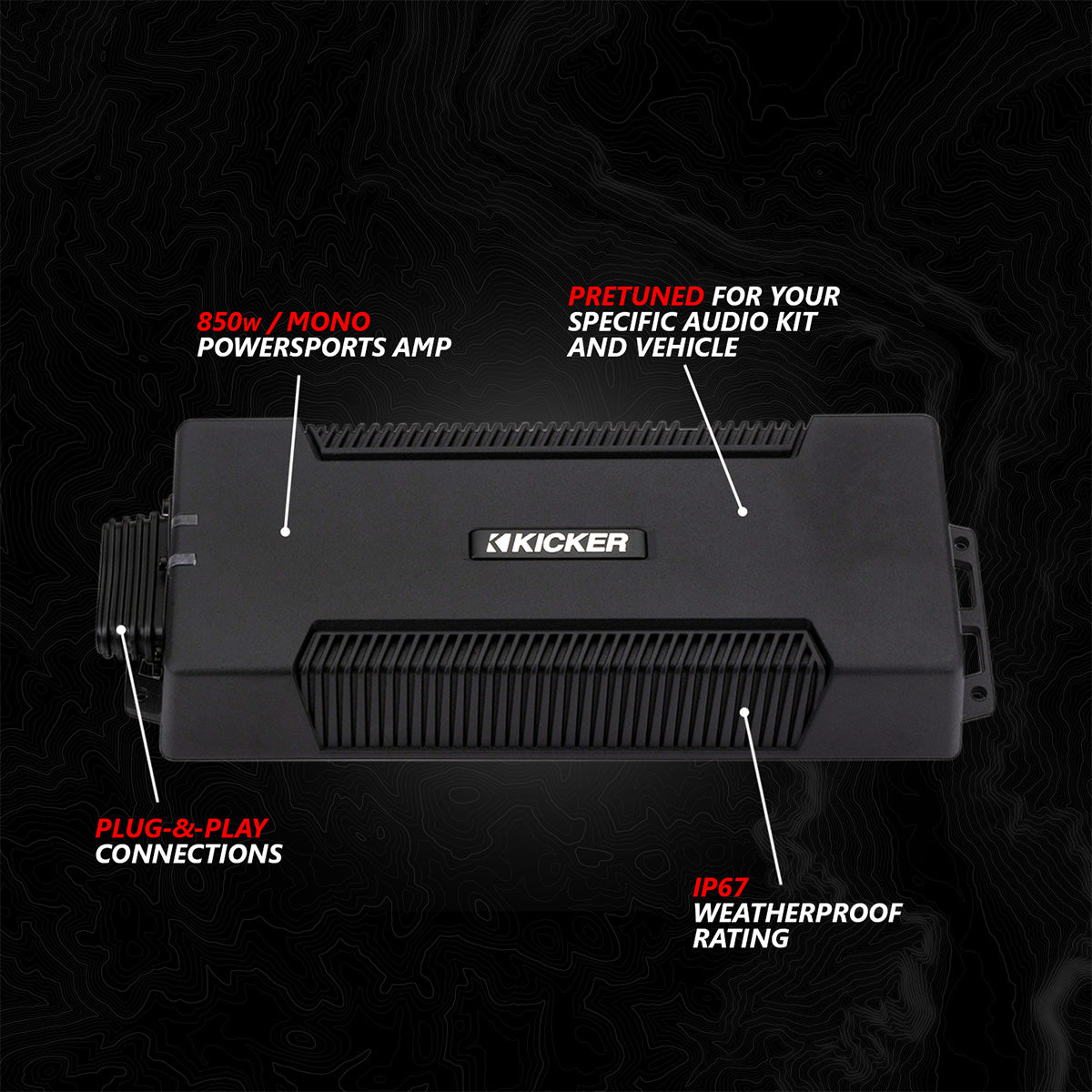 2017-2026 Can-Am® X3, Phase-5 V-Spec 6-Speaker 1650watt System w/JVC