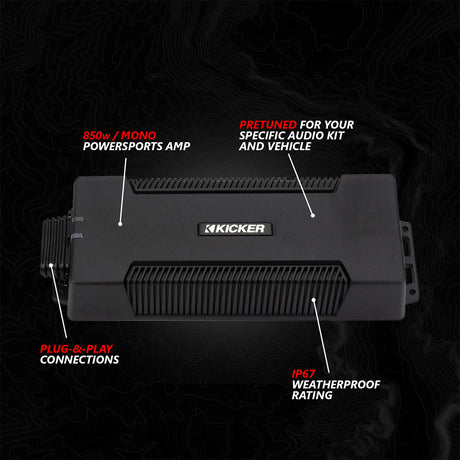 2017-2026 Can-Am® X3, Phase-5 V-Spec 6-Speaker 1650watt System w/JVC