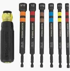 Klein tools ratcheting magnetic hollow power nut driver set TekShack