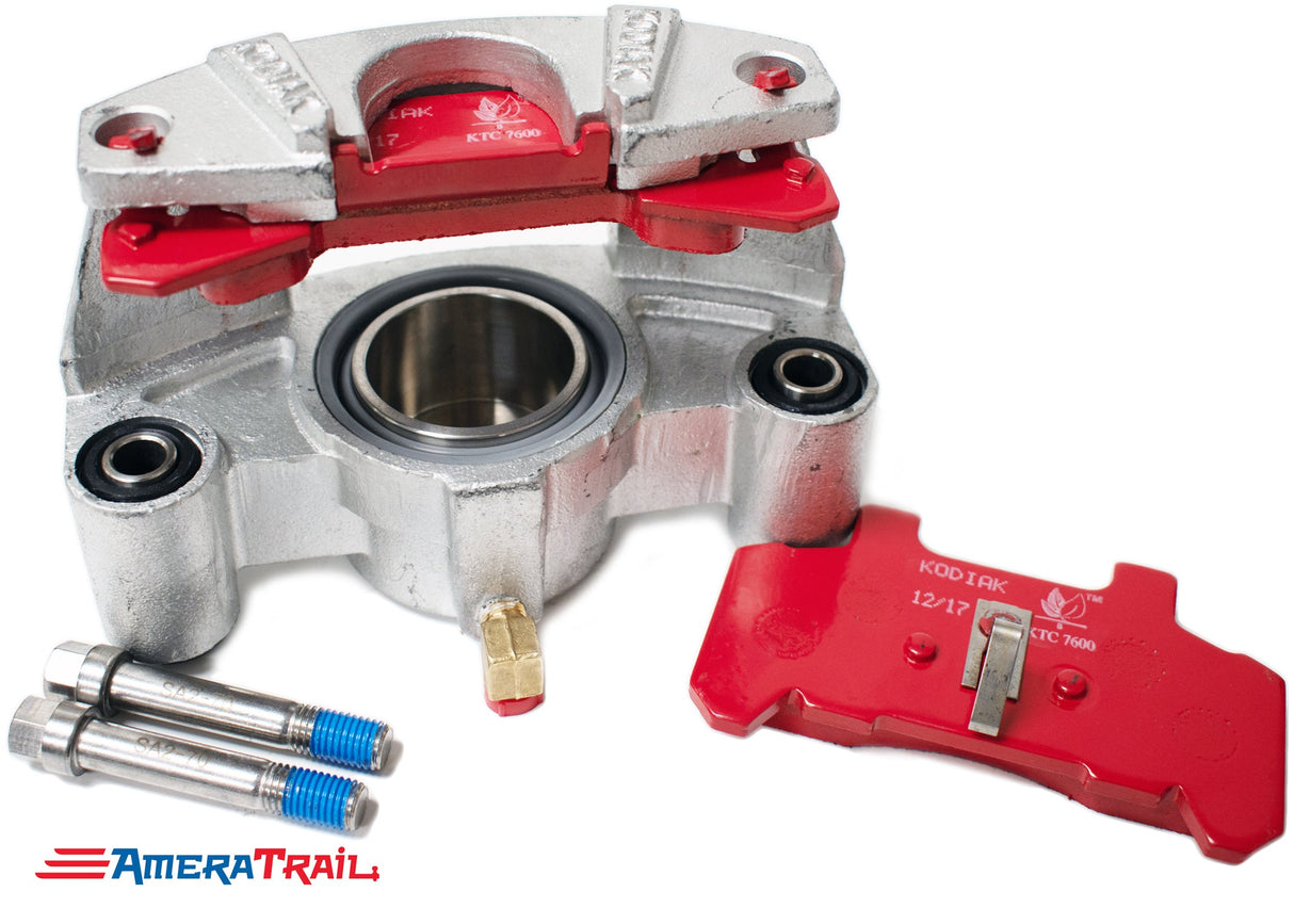Kodiak 225 Dacromet Caliper, fits 3500 - 6000 lb. Axles - Includes 1 Set of Pads & Guide Bolts
