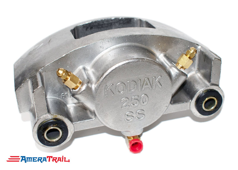 Kodiak 250 Stainless Steel Caliper fits 7000 - 8000 lb. Axles - Includes 1 Set of Pads & Guide Bolts