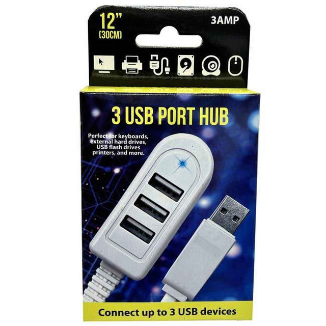 3 USB Port Hub Expander TekShack