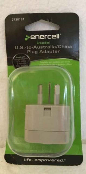 ENERCELL US to UK Plug Adapter Grounded TekShack