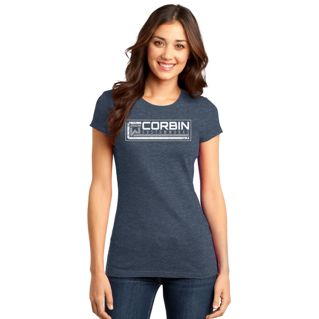 Ladies Tee - Navy - Corbin Corbin Custom Works LLC