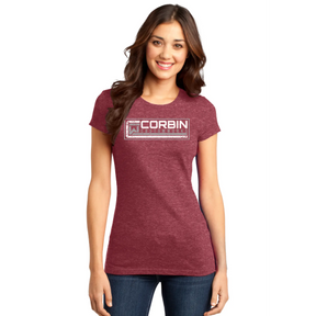 Ladies Tee - Red - Corbin Corbin Custom Works LLC