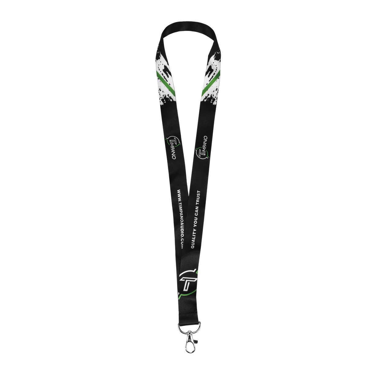 TPT Black and Green Lanyard Timpano Audio