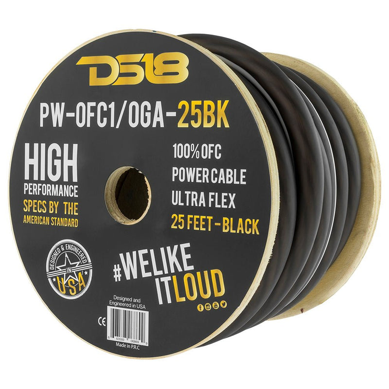 1/0-GA 100% OFC Ground, Power Cable, 25 Feet