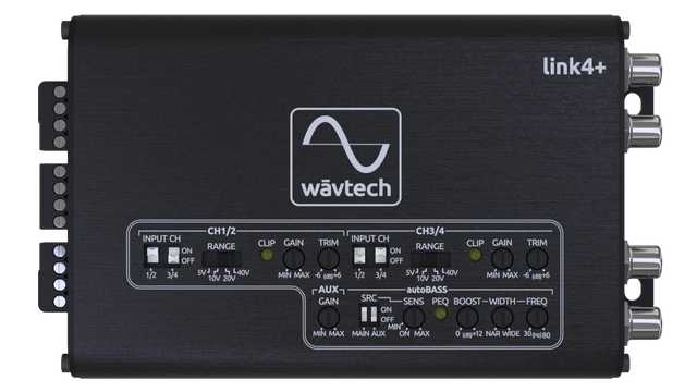 Wavtech Link4+ | 4-Channel LOC w/ AutoBASS, Matrix Summing, & Remote Wavtech