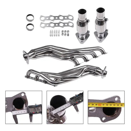 Exhaust Header for 1997-2004 Ford F-150(Incl. 2004 Heritage) / F-250 5.4L V8 O2/EGR Compatible Flashark