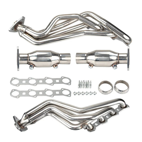 Exhaust Header for 1997-2004 Ford F-150(Incl. 2004 Heritage) / F-250 5.4L V8 O2/EGR Compatible Flashark