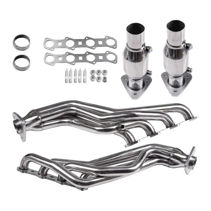 Exhaust Header for 1997-2004 Ford F-150(Incl. 2004 Heritage) / F-250 5.4L V8 O2/EGR Compatible Flashark