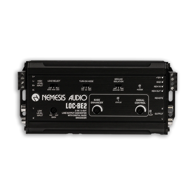 Nemesis Audio LOC-BE2 2-Channel Line Output Convertor With Digital Bass Enhancement Processor Nemesis Audio