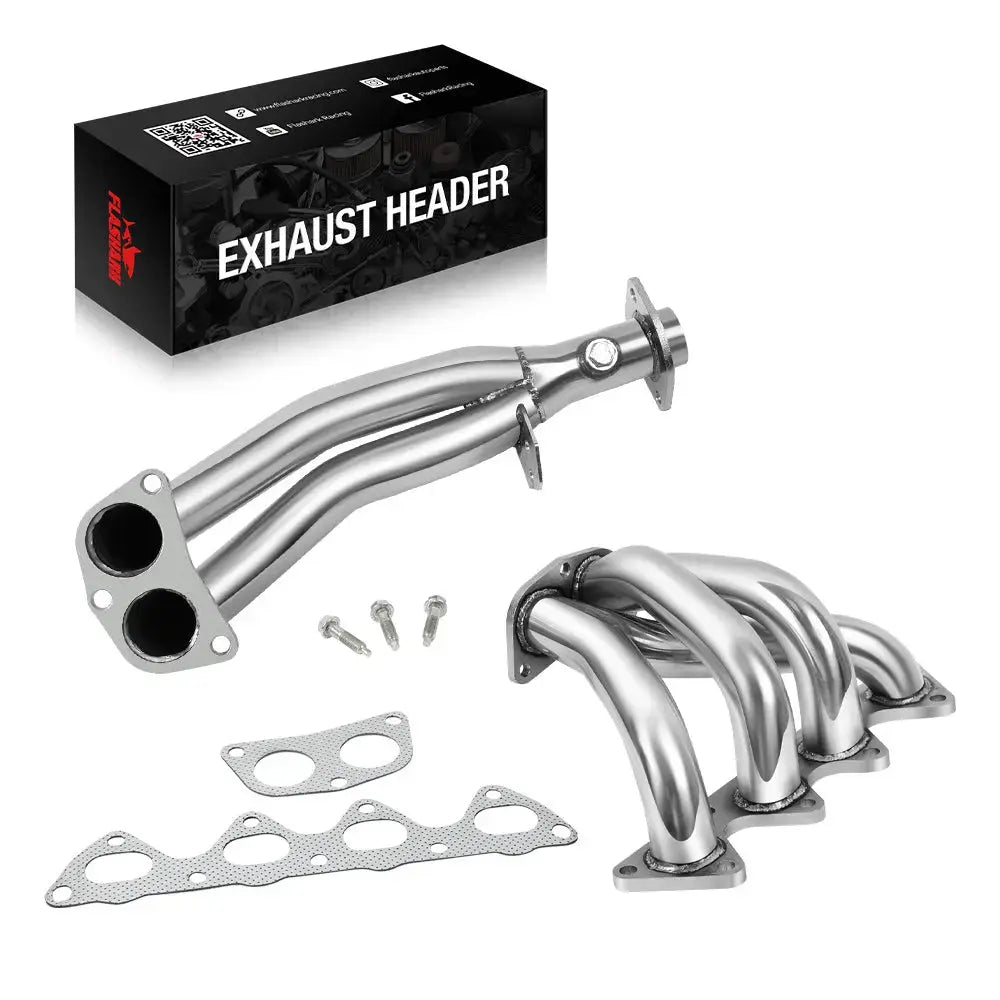 Exhaust Header/Catback All-In-One Kit for 1994-2001 Honda Acura Integra RS/LS Flashark