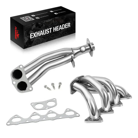 Exhaust Header/Catback All-In-One Kit for 1994-2001 Honda Acura Integra RS/LS Flashark