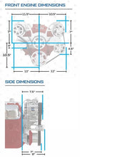 GM Small Block Compatible 383 c.i. Low Profile Engine - 436 Horsepower - Deluxe Dressed - Polished Pulley Kit - Carbureted