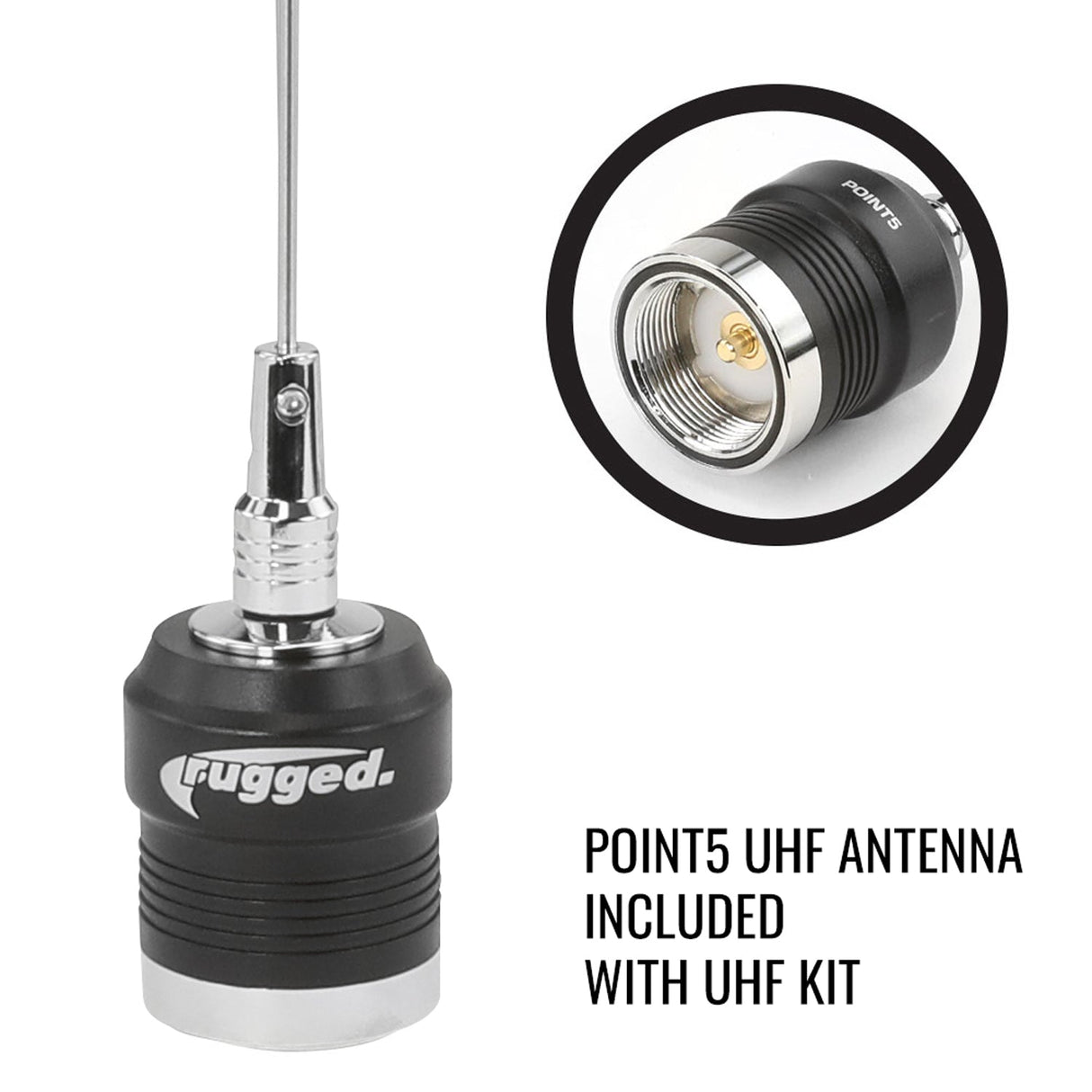 Long Track Antenna Upgrade Kit for Rugged V3 / RH5R Handheld Radio