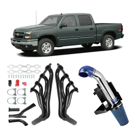 Header for 1999-2006 GMC Sierra 1500 4.8L/5.3L/6.0L with Optional Cold Air Intake Flashark
